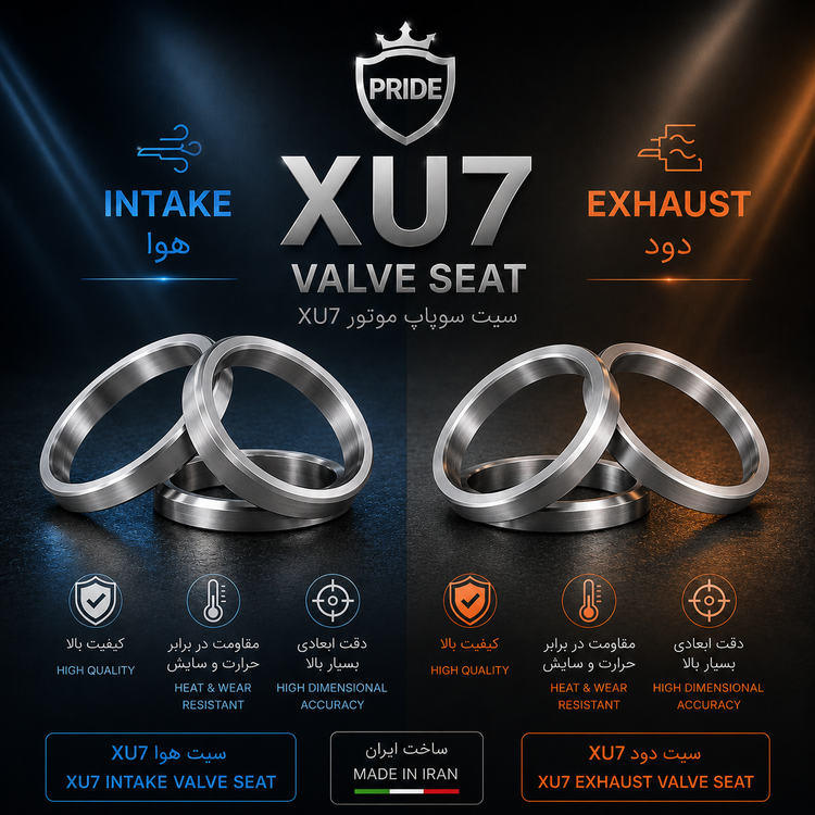 سیت سوپاپ دود و هوای XU7
